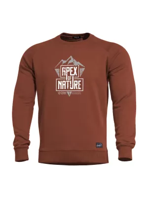 Majica PENTAGON HAWK SWEATER APEX OF NATURE K09019 SMEĐA