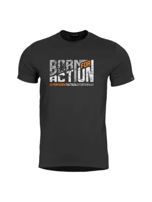 majica PENTAGON AGERON BORN FOR ACTION K09012 CRNA