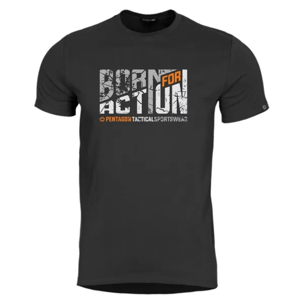  majica PENTAGON AGERON BORN FOR ACTION K09012 CRNA 
