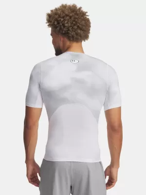 Muška majica kratkih rukava UNDER ARMOUR UA HG ARMOUR PRINTED SS 1383321-101 BIJELA