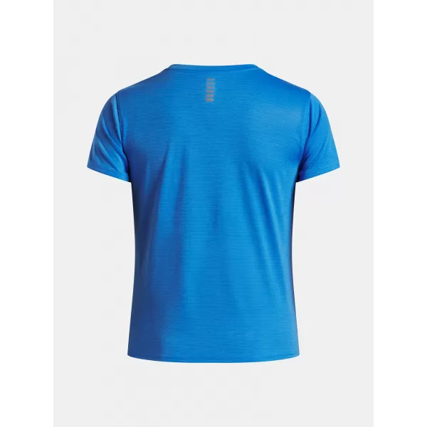  Ženska majica kratkih rukava UNDER ARMOUR UA LAUNCH SHORTSLEEVE 1382434-402 PLAVA 