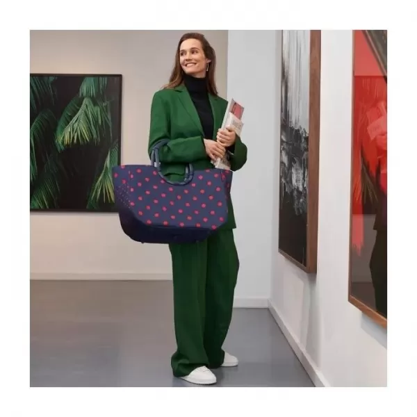  ručna torbica REISENTHEL LOOPSHOPPER L FRAME MIJEŠANE TOČKICE CRVENE 