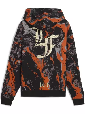 Muški sweatshirt PUMA LAFRANCE HEEM ERA FULL ZIP 63247101 NARANČASTA GLO/AOP