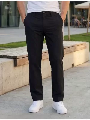 Muške hlače ALTISPORT ATS TROUSER CLASSIC-FIT CRNA