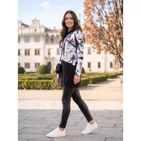  Ženska majica KIXMI VONITA CRNO/BIJELO 