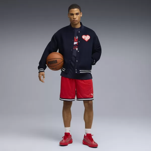  Kratke hlače PUMA HOOPERHOTLINE AOP 7" SHORTS 63283701 ZA SVA VREMENA CRVENA/AOP 