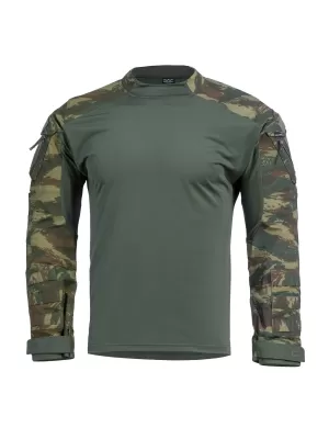 majica PENTAGON WOLF COMBAT SHIRT CAMO K02025 SIVI KAMUFLAŽ