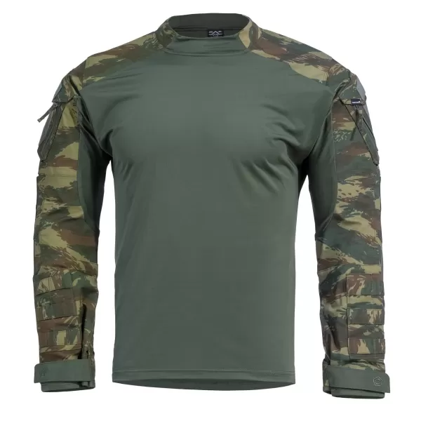  majica PENTAGON WOLF COMBAT SHIRT CAMO K02025 SIVI KAMUFLAŽ 