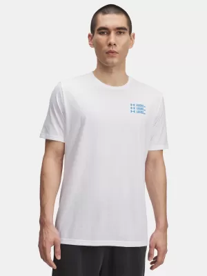 Muška majica kratkih rukava UNDER ARMOUR UA TRIPLE STACK LC LOGO SS BIJELA