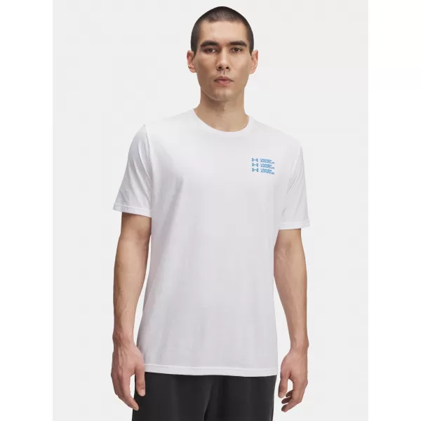  Muška majica kratkih rukava UNDER ARMOUR UA TRIPLE STACK LC LOGO SS BIJELA 