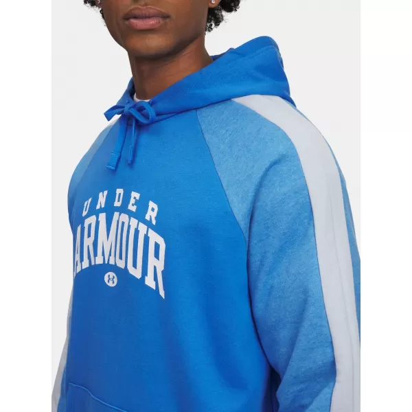  Muški sweatshirt UNDER ARMOUR RIVAL FLC CB HOOD PLAVA 