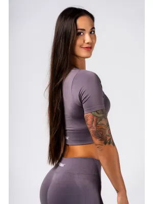 Bešavni top za oblikovanje FLOW SEAMLESS 499 TAMNOSIVA Nebbia