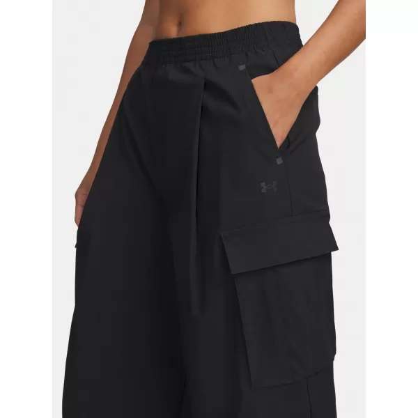  Ženske sportske hlače UNDER ARMOUR UA UNSTOPPABLE RSTOP CARGO 6007025-001 CRNA 