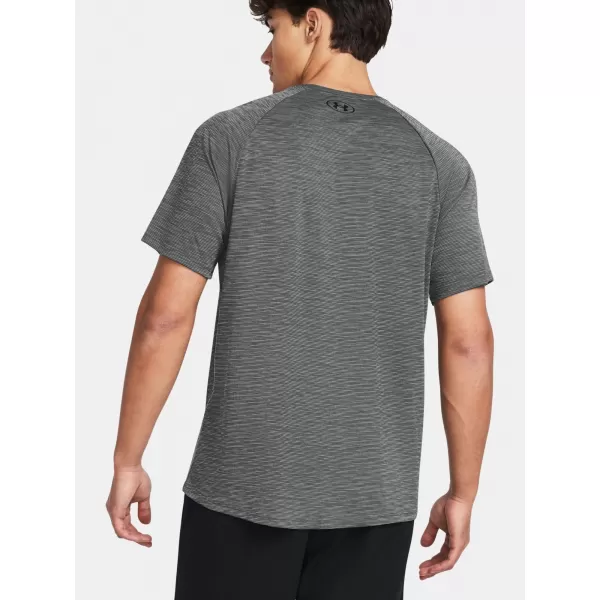  Muška majica kratkih rukava UNDER ARMOUR UA TECH TEXTURED SS 1382796-025 SIVA 