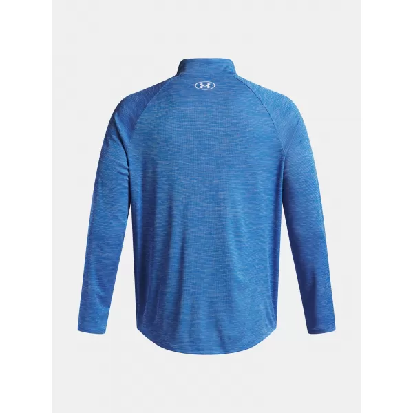  Muška majica kratkih rukava UNDER ARMOUR UA TECH TEXTURED 1/2 ZIP 1382797-402 PLAVA 