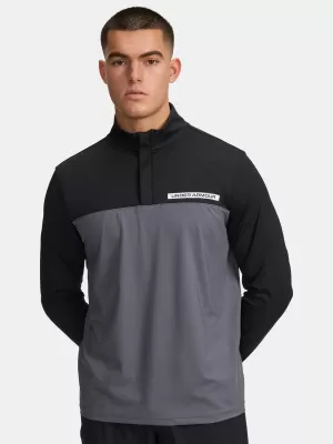 Muški sweatshirt UNDER ARMOUR UA T2G 1/4 ZIP 1389878-002 CRNA