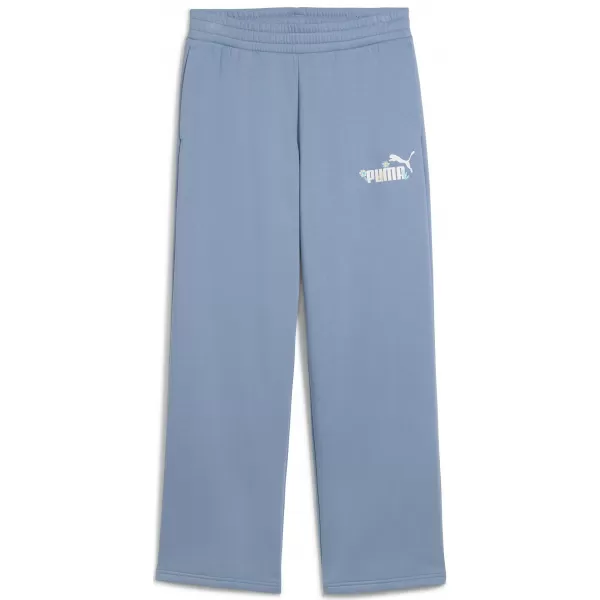  Dame PUMA ESS NATURE 2 0 COMFORT LOGO STRAIGHT PANTS FL OP 68808134 HLADNO PLAVA 