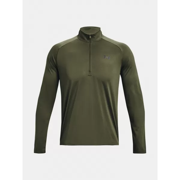  Muška majica kratkih rukava UNDER ARMOUR UA TECH 2.0 1/2 ZIP 1328495-392 ZELENA 