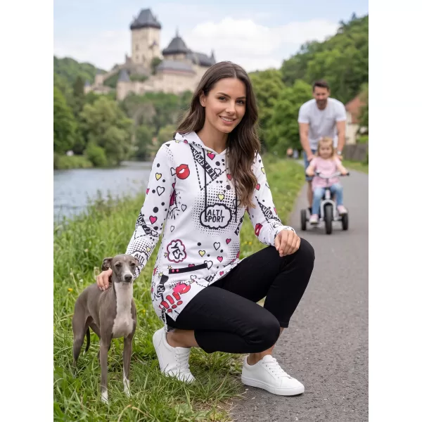  Ženska majica ALTISPORT GITA BIJELA 