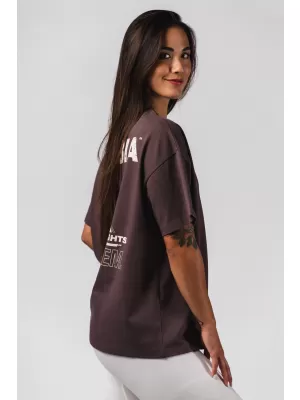 Oversized majica RESET 491 TAMNO SMEĐA Nebbia
