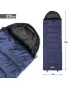 Vreća za spavanje PENTAGON MAJOR SLEEPING BAG 370GR/M² D19002 PONOĆNO PLAVA