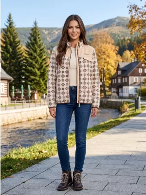 Ženska majica od flisa ALTISPORT GENESIS BEŽ