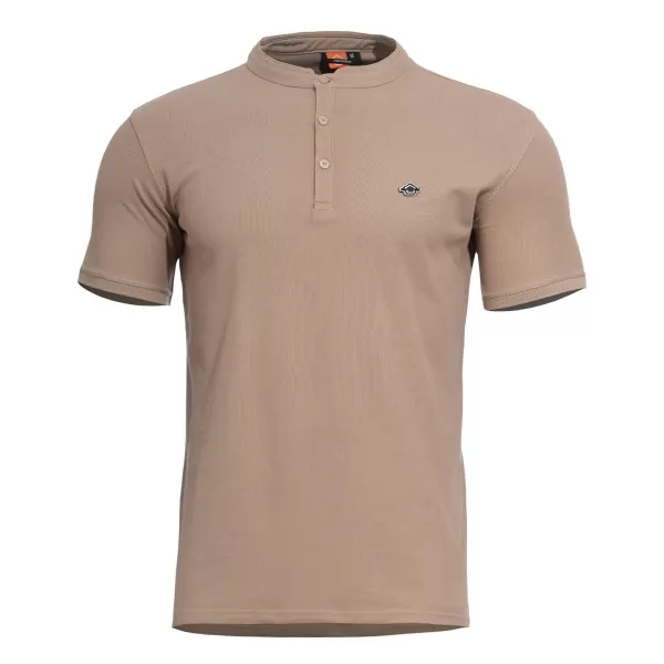  majica PENTAGON LEVANTES HENLEY T-SHIRT K09025 TAN SMEĐA 