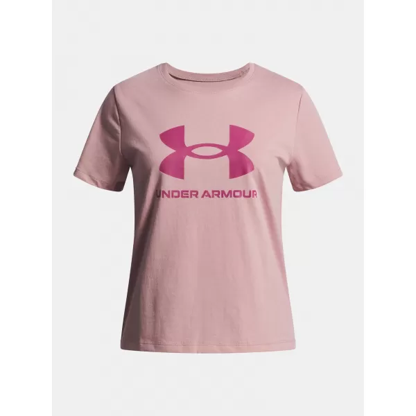  Majica za djevojčice UNDER ARMOUR UA BIG LOGO SS RUŽIČASTA 
