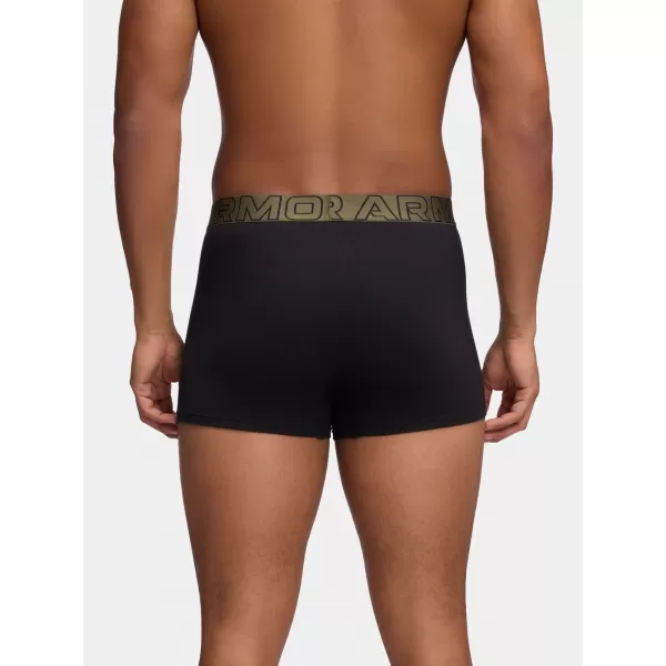  Muške bokserice UNDER ARMOUR M UA PERF COTTON (3KS) 1383891-005 CRNA W/MARINE OD 