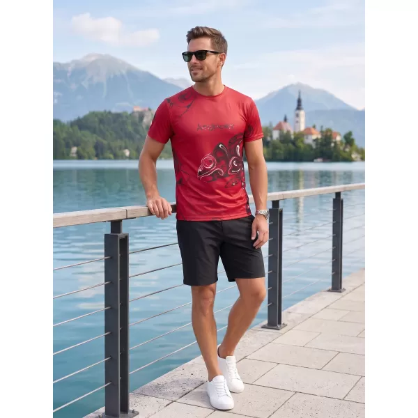  Vrhunska muška košulja za slobodno vrijeme ALTISPORT VOJ/ALM122TR06 CRVENA 