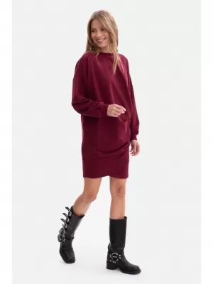 Haljina BEWEAR B298 TAMNOCRVENA