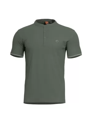 majica PENTAGON LEVANTES HENLEY T-SHIRT STRIPES K09025 KAMUFLAŽNO ZELENA