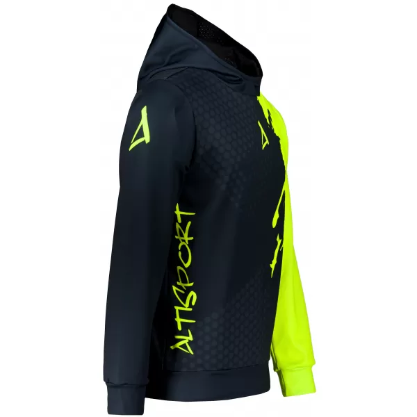  Muška premium funkcionalna majica ALTISPORT VOJ/ALM112MI01 CRNO-FLUO ŽUTA 