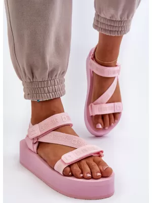 Ženske sandale s platformom BIG STAR NN274A041 PINK Big Star Shoes