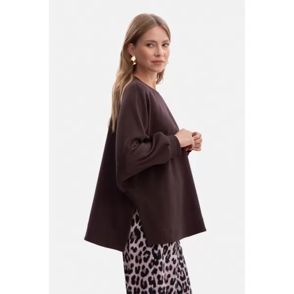  Ženski sweatshirt BEWEAR B306 TAMNA ČOKOLADA 