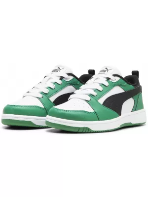 Čizme PUMA REBOUND V6 LO PS 39383405 PUMA BIJELA/PUMA CRNA/ZELENA