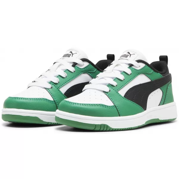 Čizme PUMA REBOUND V6 LO PS 39383405 PUMA BIJELA/PUMA CRNA/ZELENA 