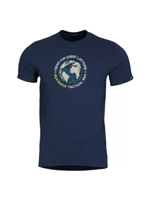 majica PENTAGON GLOBE T-SHIRT K09055 PONOĆNO PLAVA
