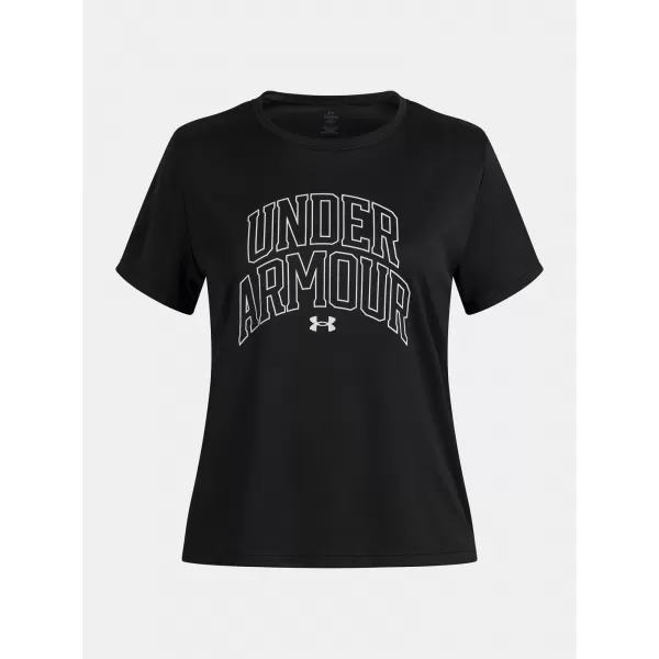  Majica za djevojčice UNDER ARMOUR TECH VARSITY GRAPHIC SS 6007917-001 CRNA 