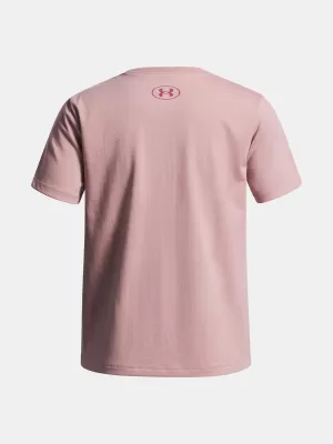 Majica za djevojčice UNDER ARMOUR UA BIG LOGO SS RUŽIČASTA
