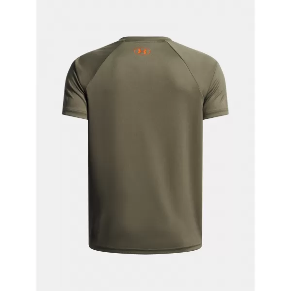  Majica za dječake UNDER ARMOUR UA TECH SPLIT WORDMARK SS 1383010-390 ZELENA 
