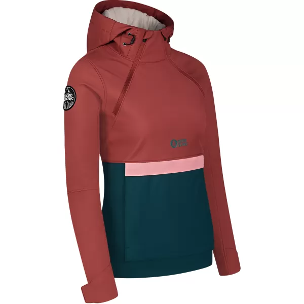  Ženski softshell anorak NORDBLANC NBWSL8275 CRVENO/ZELENO 