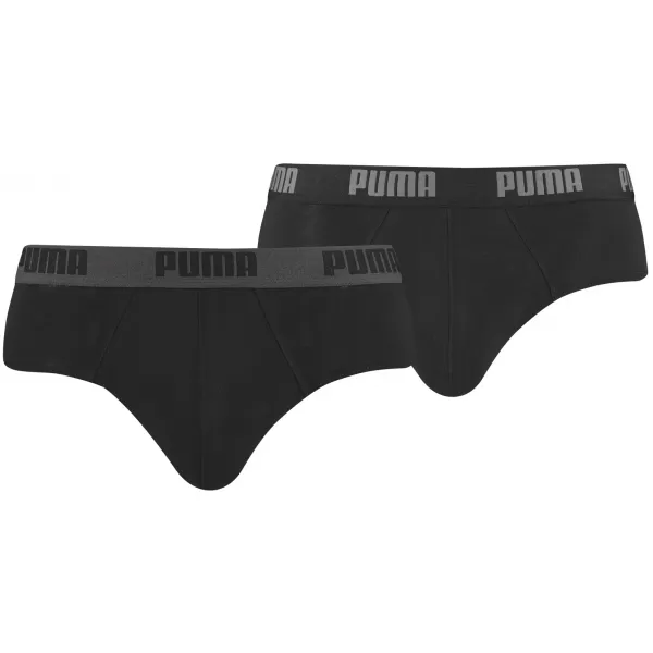  Muški gaćice PUMA BASIC BRIEF 2P 88910006 CRNO/CRNO 