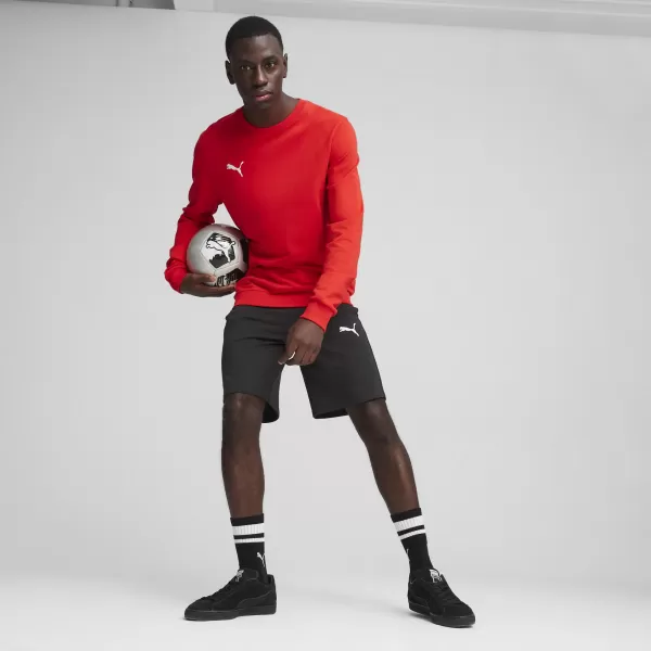  Muška dukserica PUMA TEAMGOAL CASUALS CREW NECK S 658592_01 PUMA CRVENA/PUMA BIJELA 