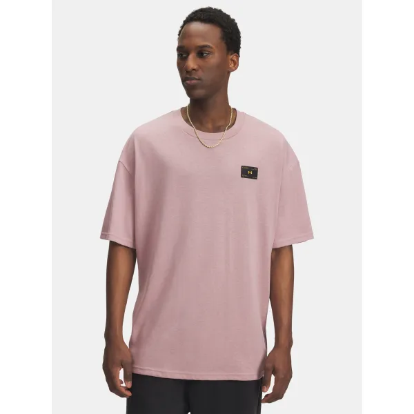  Muška majica kratkih rukava UNDER ARMOUR UA HWT WOVEN LABEL SS 6005668-673 RUŽIČASTA 