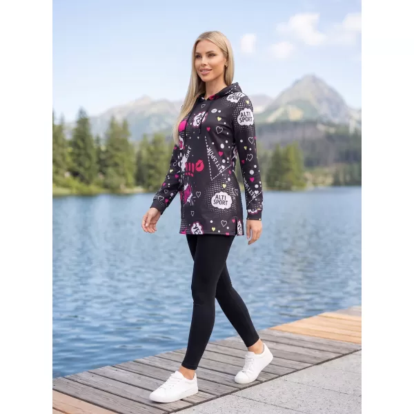  Ženska majica ALTISPORT GITA CRNI 