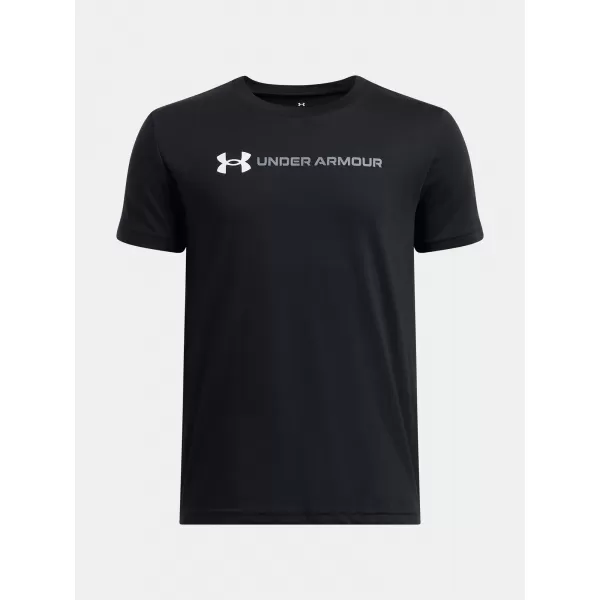  Majica za dječake UNDER ARMOUR UA B LOGO WORDMARK SS 1389963-001 CRNA 