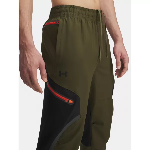  Muške sportske hlače UNDER ARMOUR UA UNSTOPPABLE CARGO PANT 1390256-308 ZELENA 