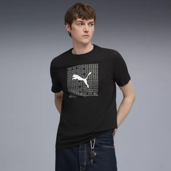  Košulja PUMA GRAPHIC BOX TEE 68803101 PUMA CRNA 