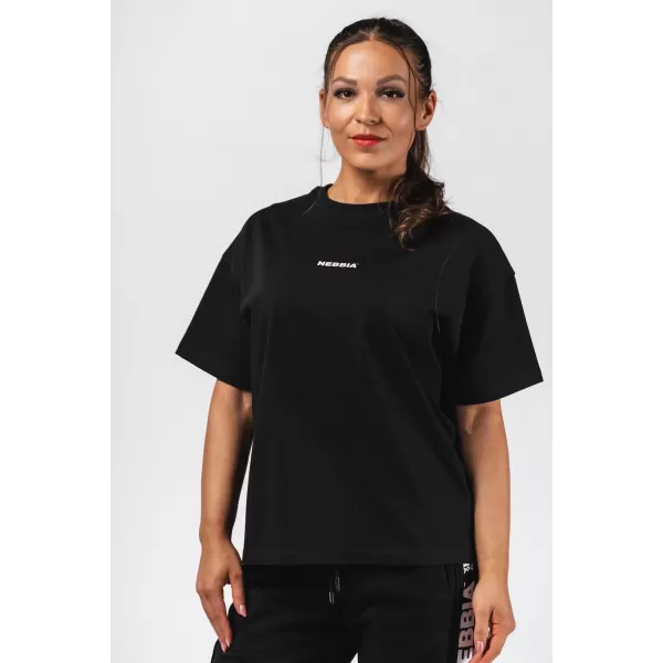  Oversized majica RESET 491 BLACK Nebbia 
